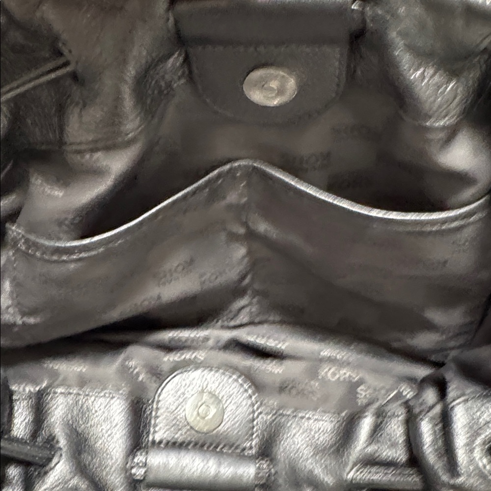 Michael Kors Metallic Silver Shoulder Bag - Picture 10 of 11